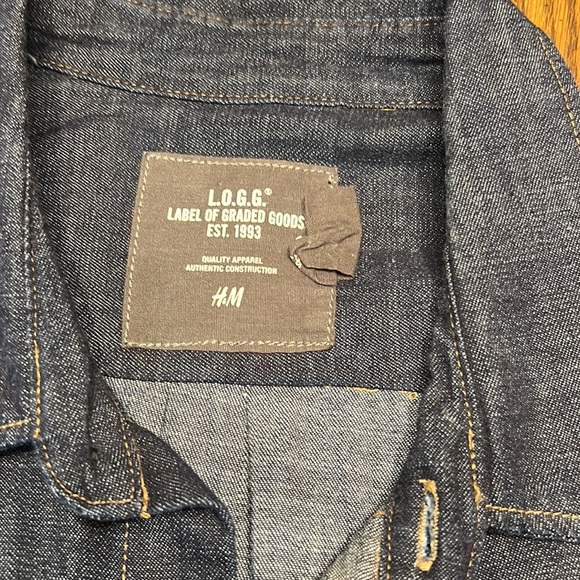 H&M LOGG Jean Button Down Shirt Size XL - Picture 5 of 7